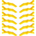 thumbnail image 1 of 12 pinzas para el pelo de piel de cocodrilo para estilizar el cabello, pinzas para el pelo profesionales de plástico duraderas para mujeres, color amarillo, 1 of 5
