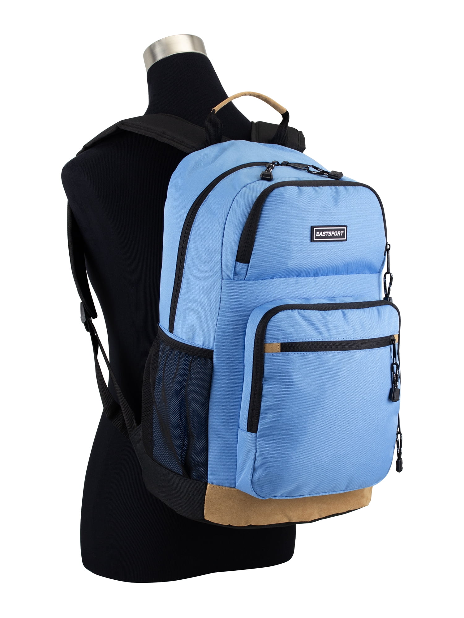 Eastsport Unisex Essential Backpack, Tranquil Blue/Suede