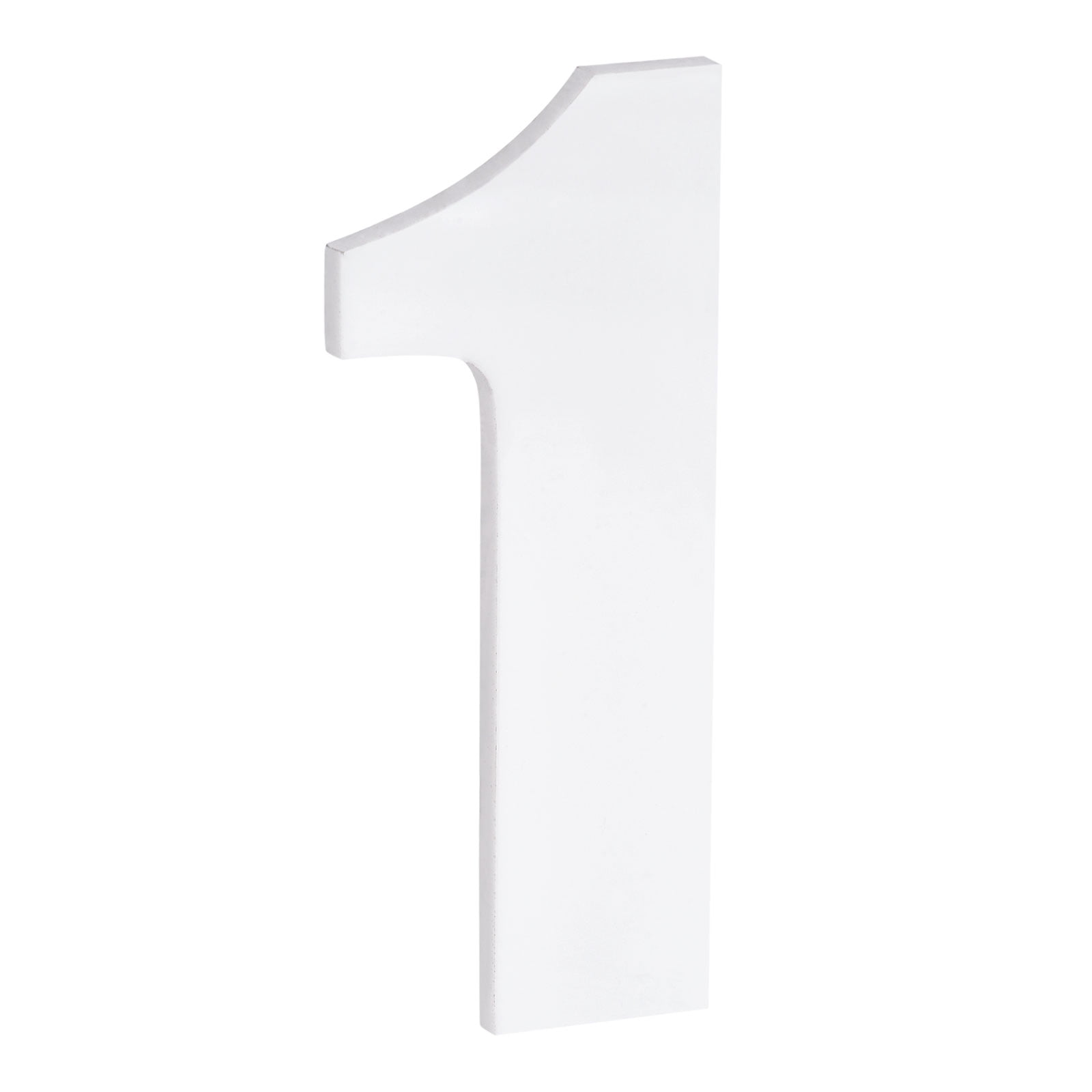Uxcell 3.94 Inch 3D Self-Adhesive House Number for Hotel Mailbox Address, White No.1