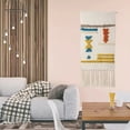 thumbnail image 3 of Arte 50x70cm Creativo Macrame Tejido Tufted Borla Tapiz Franja Tapices para Colgar en Guardería Acción de Gracias Decoración para Ad Geometría Macarena Tapiz de macramé, 3 of 8