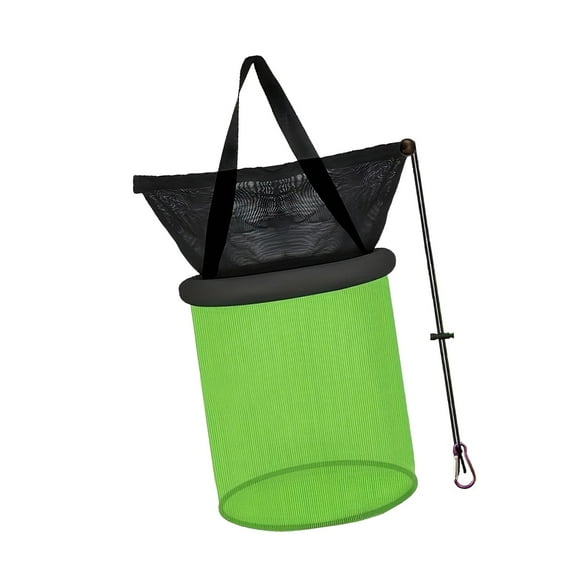 MAGIDEAL ing Basket Multiuse Nylon Net Mesh Net Bucket for Cray green