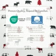 thumbnail image 4 of Great Bay Home Lodge Flannel Sheet Set - 100% Turkish Cotton - Double Brushed - King, Checkered Moose, 4 of 6