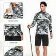 thumbnail image 5 of Dagegui Breathable UV Protection Hoodie Men's Long Sleeve Sun Shirt UPF 50+ Fishing T-Shirt Quick Dry Running Workout Gym Tee Tops Dark Gray M, 5 of 7
