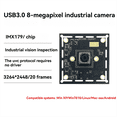 thumbnail image 3 of IMX179 Camera Module 8MP USB 3.0 HD Camera 3264x2448 USB Free Driver 20 Frames for Win XP/Win7 8 10/Linux/-Osx A, 3 of 8