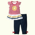 thumbnail image 5 of Rvkxad 6T Baby Girl Clothes Toddler Kids Girls Cute Ruffle Flower T-Shirt Sunflower Tops Shorts Pants Baby Girl Outfits 2Pcs Summer Clothes Set, 5 of 5