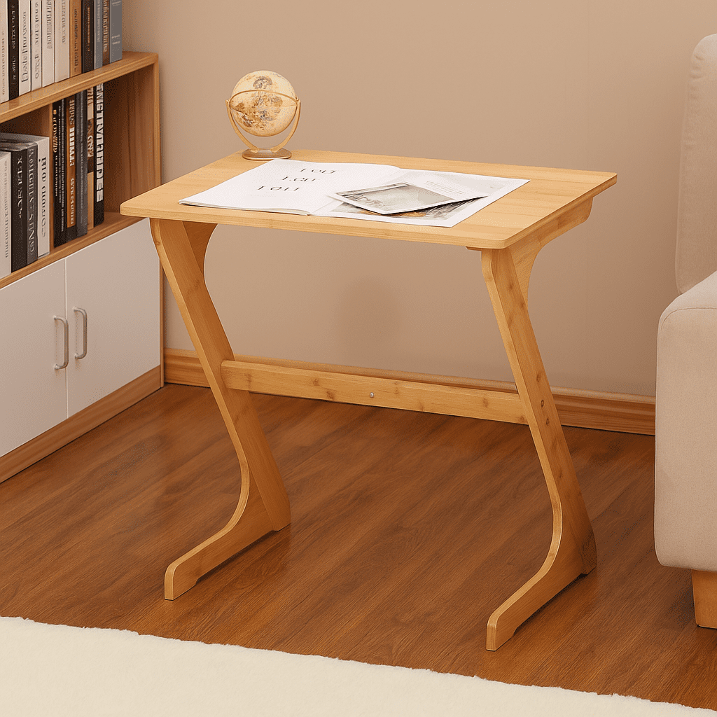 Proman Products TB17238 Cambridge Convenient Multi-Functional Laptop Table, Desk, Bedside Table, Side Table, TV Tray, Natural, Bamboo, 24" W x 16" D x 24" H