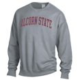 thumbnail image 2 of Men's ComfortWash Gray Alcorn State Braves Garment Dyed Fleece Crewneck Pullover Sweatshirt, 2 of 3