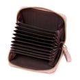 thumbnail image 4 of Monedero con cepillo antirrobo RFID para hombre y mujer, tarjetero, tarjetero, monedero pequeño con cremallera multifuncional, cartera para carnet de conducir, 4 of 5