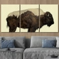 thumbnail image 3 of wall26 Canvas Print Wall Art Set Double Exposure Buffalo with Mountains Animals Wilderness Photography Realism Zen Scenic Colorful Multicolor for Living Room, Bedroom, Office - 246 Panels, 3 of 5