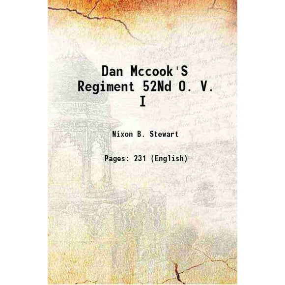 Dan Mccook'S Regiment 52e O. V. I 1900 [Couverture Rigide]