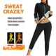 thumbnail image 3 of Traje de Sauna para mujer, traje para correr, Fitness, sudoración, aumento de pecho, ropa moldeadora adelgazante, cuello con cremallera, soporte, sudor caliente, 3 of 5