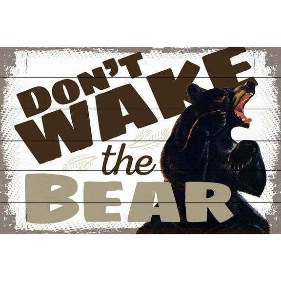 Marmont Hill "Dont Wake" Painting Print on White Wood