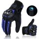 thumbnail image 3 of (Azul, Xl) Guantes de motocicleta Pantalla táctil Motocross Scooter Verano Antideslizante Antichoque Transpirable Buena protección para hombres, 3 of 5