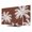 Brown, White, Cream, variant on Peach Pink Palm Tree TV Cover for 24 Inch Screen,Stretch Fabric Dustproof TV Display Protector,Summer Botancial Tropical Farmhouse Elastic Slipcover Monitor Cover for Indoor Computer 20.9"x11.8"