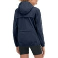 thumbnail image 7 of Little Donkey Andy Women's Rain Cycling Stretch Jacket with Hood, Windproof and Waterproof, Ultralight Packable Ensign Blue L, 7 of 7