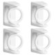 thumbnail image 4 of 4 soportes giratorios para barra de cortina, ganchos telescópicos y soportes adhesivos., 4 of 8