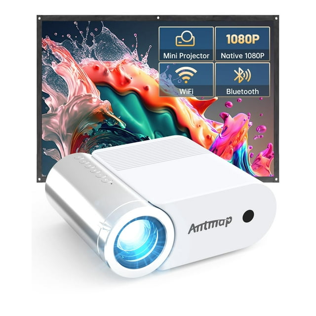 Proyector Antmap Mini WiFi Bluetooth 1080P para iPhone