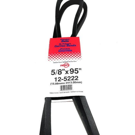 5222/5L950 Rotary V Belt (5/8" X 95") Compatible With BOLENS 173-7187