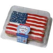 Kimberleys Patriotic Flag White Cupcake Cake