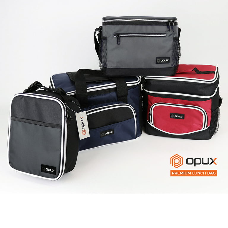 Opux Premium Insulated Lunch Box for Men, Women | School Lunch Bag for Boys, Girls, Kids | Compact Adult Lunch Pail Work Office Cooler | Soft