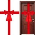 thumbnail image 3 of Christmas Decorations Extra Large Christmas Tree Topper Bow Giant Xmas Red Velvet Bow for Home Wreath Wall Holiday Birthday (Red 2PCS,13 ft), 3 of 10
