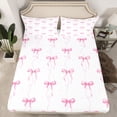 thumbnail image 2 of Castle Fairy Pink Ribbon Bow-Tie Twin Sheet Sets,Dreamy Bowknot Bedding, 2 of 7