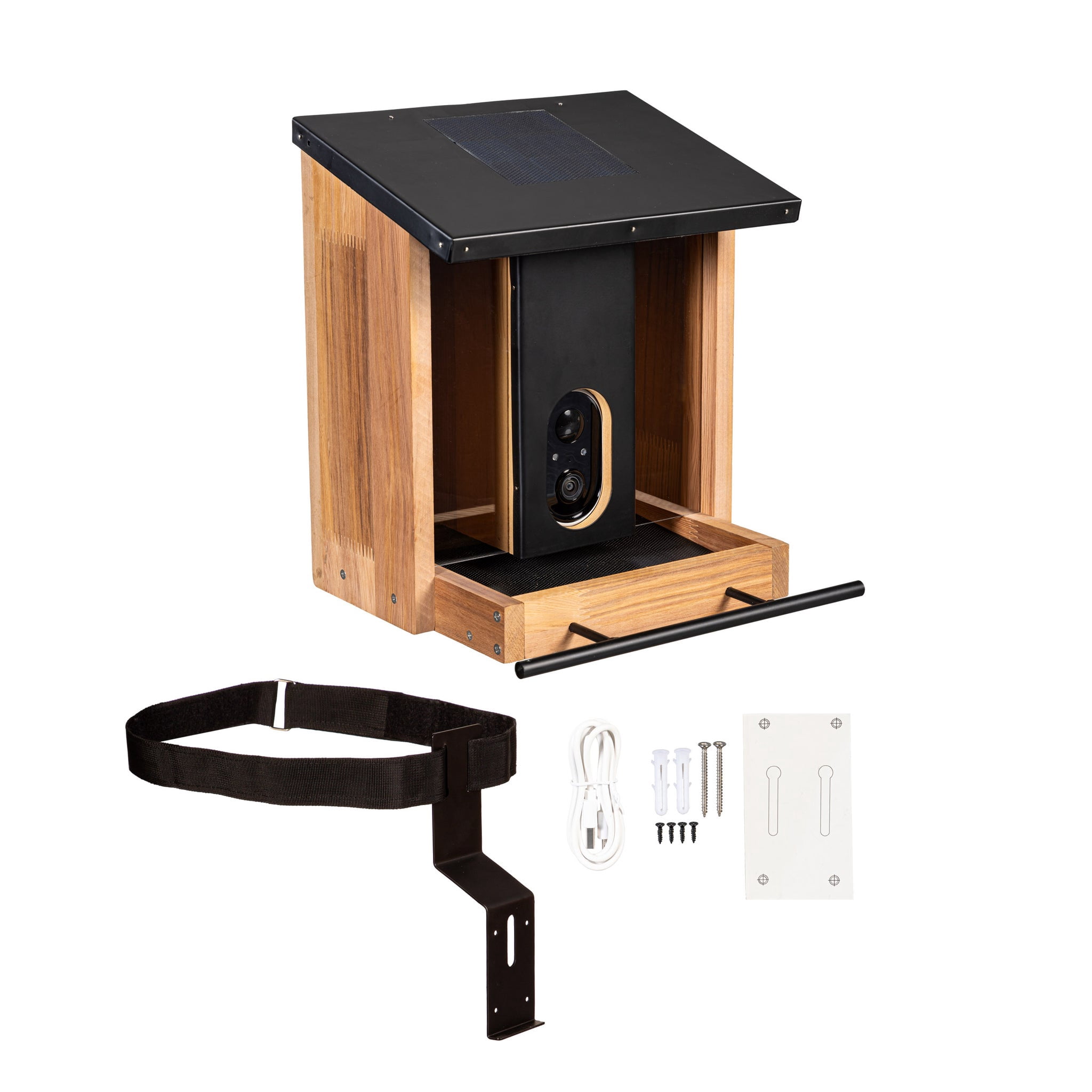 Evergreen Smart Camera Bird Feeder with Solar Panel