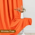 thumbnail image 6 of XWZO Backdrop Curtains for Photography, Extra Wide Rod Pocket Room Darkening Curtain Set of 2, Blackout Party Curtains for Wedding Decorations Stage Birthday Family Gatherings, Orange, 5ft x 10ft, 6 of 8