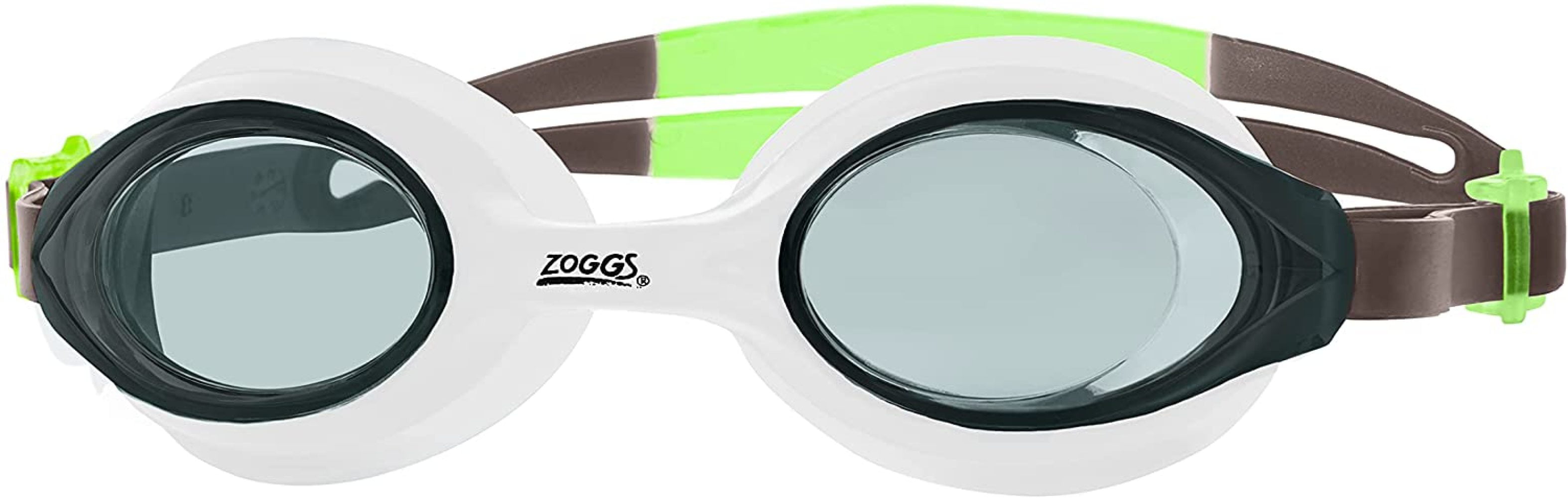 Black Strap Zoggs Bondi Adult Swimming Goggles Clear Lense 