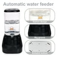 thumbnail image 6 of Elevon Automatic Pet Feeder and Water Dispenser Set, Dog Cat Gravity Food and Water Dispenser Set with Pet Food Bowl, Automatic Cat Feeder for Small Large Pets Puppy Kitten Large Capacity(Black,3.8L), 6 of 8