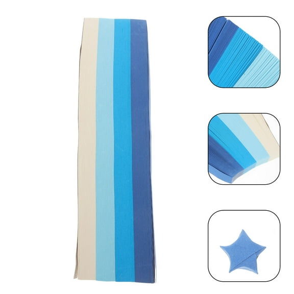 Masteelf 1080 Pcs Paper Star Strips Origami Stars 21.00X1.00X0.10CM Blue