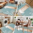 thumbnail image 5 of Coastal Jellyfish Area Rugs 3'x5', Washable Small Throw Rugs for Living Room Bedroom, Summer Coral Ocean Vintage Wood Indoor Outdoor Rug Non-Slip Low Pile Carpet Runner Reversible Floor Mats, 5 of 8