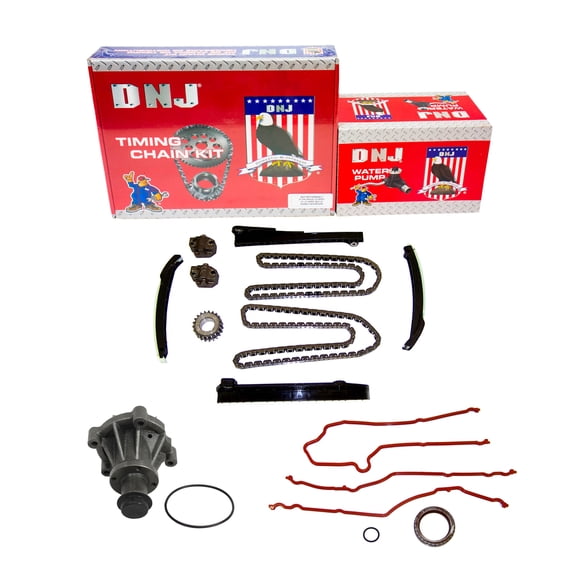 DNJ TK4160AWP Timing Chain Kit with Water Pump Fits Cars & Trucks 99-00 Ford 5.4L V8 SOHC 16V