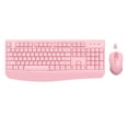 thumbnail image 1 of Combo de teclado y ratón inalámbricos EDJO de tamaño completo, color rosa, 1 of 7