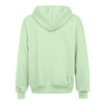 thumbnail image 5 of kamemir Sweatshirt for Women Womens Full Zip Slub Hoodie Plus Size(Mint Green,M), 5 of 6