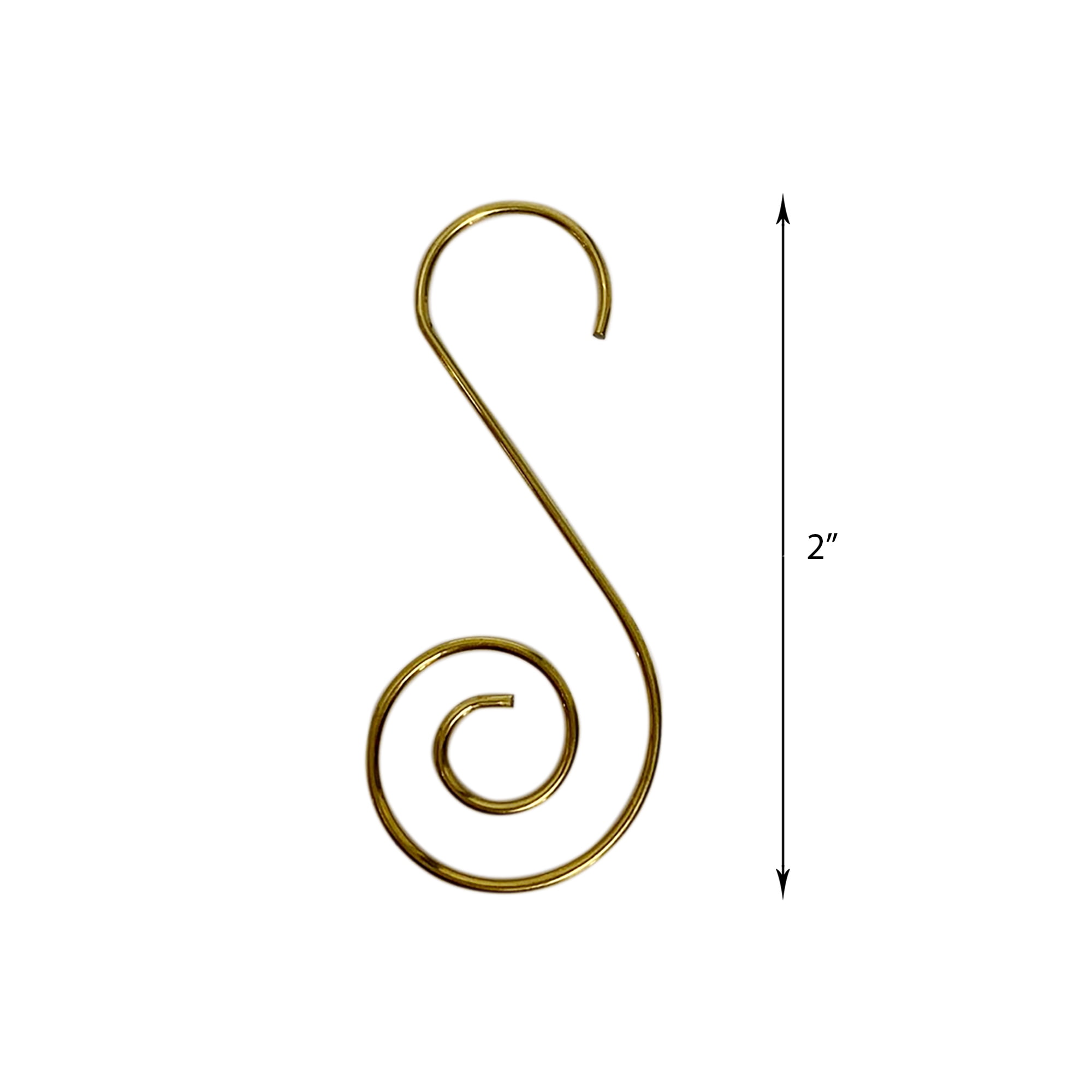 Holiday Time Metal 20ct Basic Hooks Ornaments - Gold