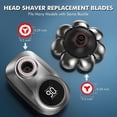 thumbnail image 3 of Shaver Heads Replacement, 8D Blade Replacement Heads, Universal Replacement Blade Head Shaver for Men, Silver, 3 of 4