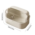 thumbnail image 3 of TIMIFIS Plastics Desktop Paper Casket, Tissue Box Living Room High End Coffee Table Paper Drawer Dining Room Bedroom Desktop Paper Drawer Kitchen Living Room Bathroom Tissue Box Desk Organizer, 3 of 6