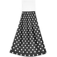 thumbnail image 2 of GZHJMY Black and White Polka Dot Kitchen Towels 2 Pcs, Soft Absorbent Hand Towels with Hanging Loop, Tie Towels for Bathroom Farmhouse Housewarming Decorative Towels, 2 of 7