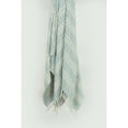 thumbnail image 4 of Rizzy Home  Hand-made Modern Striped Throw Blanket Blue/Natural, 4 of 5
