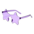 thumbnail image 1 of Gafas de sol sin montura en forma de estrella para mujeres hombres | UV400 Protección Candy Color Party Gafas • Paquete 1 de lentes finas ligeras • Atrezzo para foto de boda de festival 5,5", 1 of 5