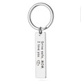 thumbnail image 4 of Drive Safe mamá papá tío tía hermano hermana abuelo abuela llavero de acero inoxidable llavero moda mujeres hombres regalo de joyería, 4 of 4