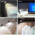 thumbnail image 2 of 2PCS Lámpara de Pared LED de Doble Cara, 3 Luces y Brillo Ajustable, Control Táctil y Remoto, Magnética Giratoria de 360°, Temporizador, Recargable, para Sala de Estar Dormitorios Lectura Noche, 2 of 6