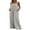 Gray, variant on FOCUSNORM Women's Summer Wide Leg Jumpsuit Plus Size Romper Dressy Elegant Casual Loose Outfits Overall