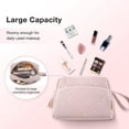 thumbnail image 3 of Ruiboury Large-Capacity Toiletries Cosmetic Bag - Suffice Daily With No Loose Thread Sundries Travel Black 1Set, 3 of 6