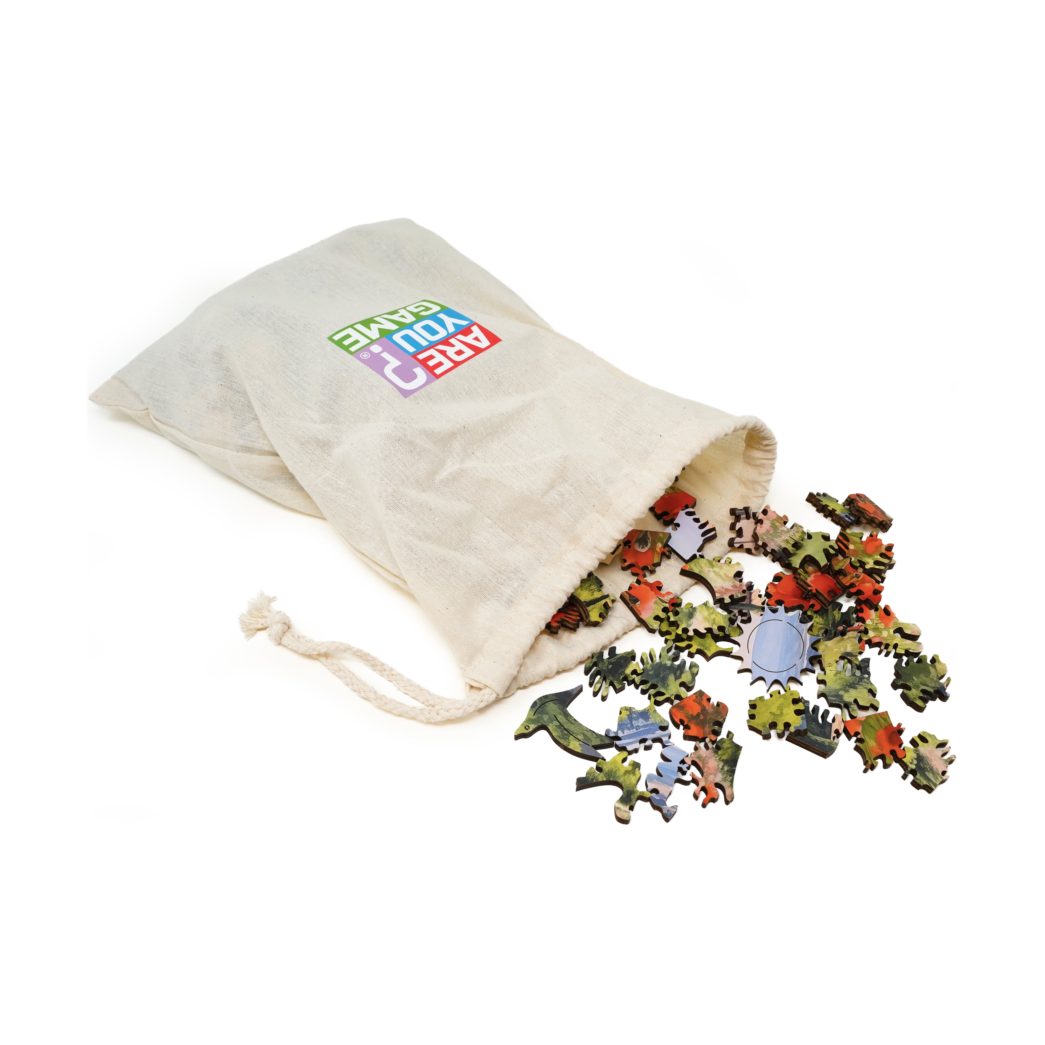 AreYouGame.com Wooden Jigsaw Puzzle - Poppy Field in Full Sun: 221 Pcs