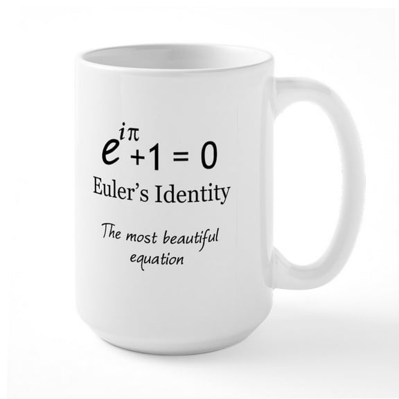 CafePress - Beautiful Eulers Identity Large Mug - 15 oz Ceramic Large White Novelty Mug