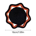thumbnail image 3 of Rope Trivet Octagon heat resistant pad Heat Resistant Pot Holder Macrame Table Mat for Kitchen Dining Christmas Halloween Decor Set of 2 Cotton Placemat for Serving Dishes, Black, Pot Holder Mat, 3 of 6