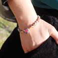 thumbnail image 4 of GHSDFBB Boho Handmade Natural Stone Bead 3 Row Wide Wrap Wrist Statment Bracelet Jewelry Collection, 4 of 5