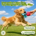 thumbnail image 3 of Deeow Natural Latex Squeaky Dog Chew Toys, Soft Teething Puppy Toys for Small & Medium Dogs, Anxiety Relief Interactive Pet Toy Set, 3 of 7